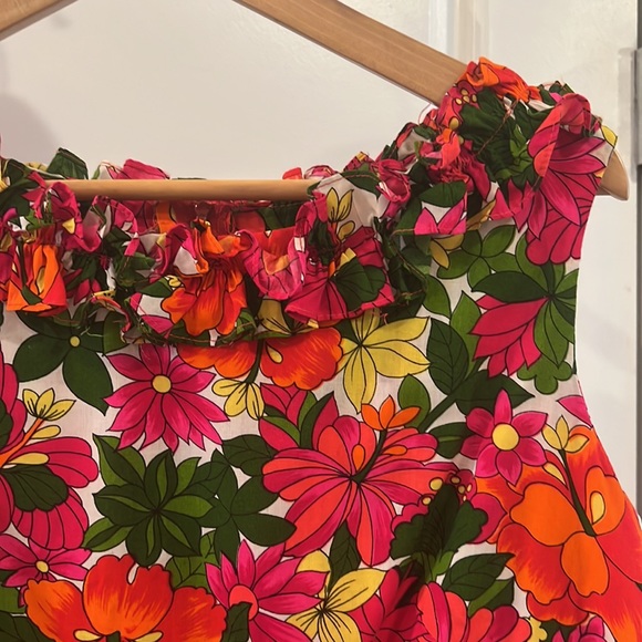 Vintage Hawaiian Print Dress - Picture 2 of 5